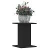 Supports pour plantes 2 pcs noir 30x30x40 cm bois d'ingénierie 