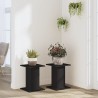 Supports pour plantes 2 pcs noir 30x30x40 cm bois d'ingénierie 