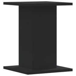 Supports pour plantes 2 pcs noir 30x30x40 cm bois d'ingénierie 