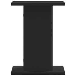Supports pour plantes 2 pcs noir 30x30x40 cm bois d'ingénierie 