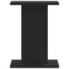 Supports pour plantes 2 pcs noir 30x30x40 cm bois d'ingénierie 