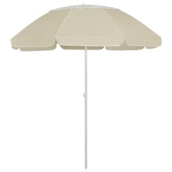 Parasol de plage jaune sable 300 cm 