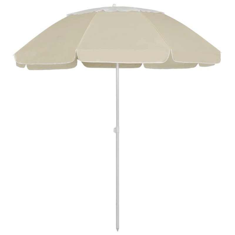 Parasol de plage jaune sable 300 cm 