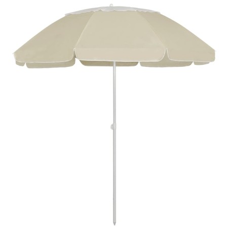 Parasol de plage jaune sable 300 cm 