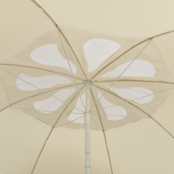 Parasol de plage jaune sable 300 cm 