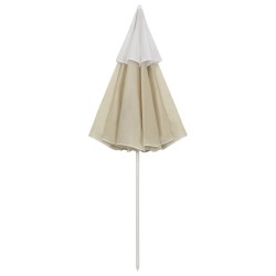 Parasol de plage jaune sable 300 cm 