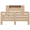 Cadre de lit sans matelas 120x190 cm bois de pin massif 