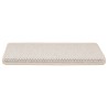 Tapis d'escalier autocollants 30 pcs 65x21x4 cm crème 