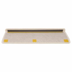 Tapis d'escalier autocollants 30 pcs 65x21x4 cm crème 