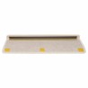 Tapis d'escalier autocollants 30 pcs 65x21x4 cm crème 