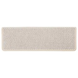 Tapis d'escalier autocollants 30 pcs 65x21x4 cm crème 