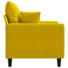 Fauteuil Jaune 60 cm Velours 