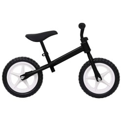 Vélo d'équilibre roues de 11 pouces noir 