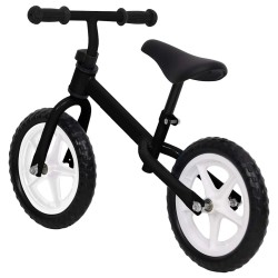 Vélo d'équilibre roues de 11 pouces noir 