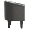Chaise cabriolet gris similicuir 