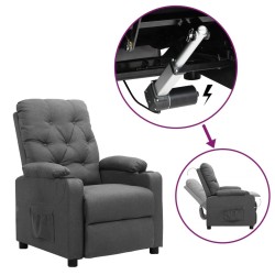 Fauteuil Gris clair Tissu 