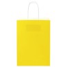Sacs en papier 250 pcs avec poignées jaune 15x8x21 cm 
