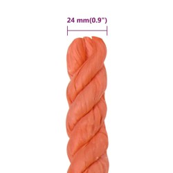 Corde de travail Orange 24 mm 25 m Polypropylène 