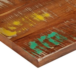 Dessus de table 60x50x2,5 cm rectangulaire bois massif récupéré 