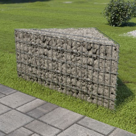 Lit surélevé à gabion Acier galvanisé 75x75x50 cm 