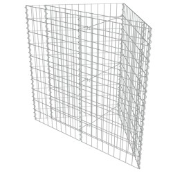 Lit surélevé à gabion Acier galvanisé 75x75x50 cm 