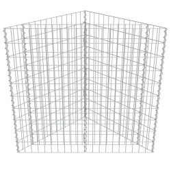 Lit surélevé à gabion Acier galvanisé 75x75x50 cm 