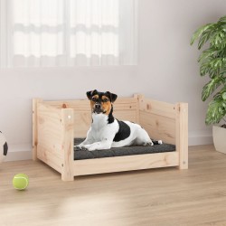 Lit pour chien 55,5x45,5x28 cm Bois massif de pin 