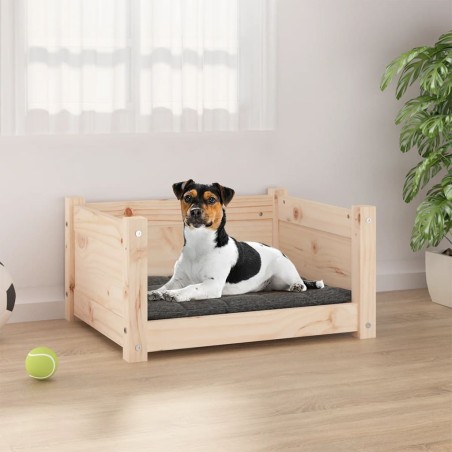 Lit pour chien 55,5x45,5x28 cm Bois massif de pin 