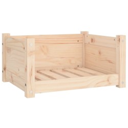 Lit pour chien 55,5x45,5x28 cm Bois massif de pin 