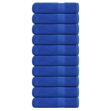 Essuie-mains 10 pcs bleu 50x100 cm 360 g/m² 100% coton 