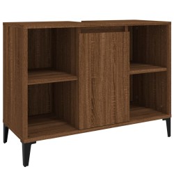 Ensemble de meubles de salle de bain 3 pcs Chêne marron 