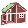 Chenil moka 96x60,5x87 cm bois de pin solide 