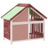 Chenil moka 96x60,5x87 cm bois de pin solide 