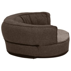 Matelas de lit ergonomique de chien 60x42 cm Polaire aspect lin 