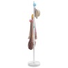 Porte-manteau blanc 172 cm fer enduit de poudre 