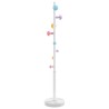 Porte-manteau blanc 172 cm fer enduit de poudre 
