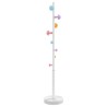 Porte-manteau blanc 172 cm fer enduit de poudre 