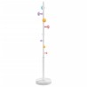 Porte-manteau blanc 172 cm fer enduit de poudre 
