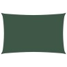 Voile de parasol tissu oxford rectangulaire 2,5x5 m vert foncé 