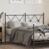 Tête de lit métal noir 140 cm 