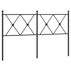 Tête de lit métal noir 140 cm 