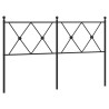 Tête de lit métal noir 140 cm 