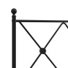 Tête de lit métal noir 140 cm 