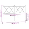 Tête de lit métal noir 140 cm 