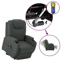 Fauteuil Gris Similicuir 