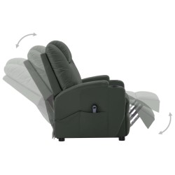 Fauteuil Gris Similicuir 