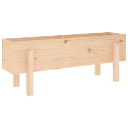 Lit surélevé de jardin 101x30x38 cm bois de pin massif 