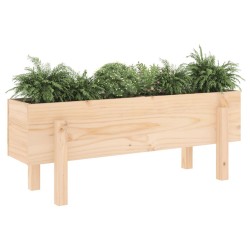 Lit surélevé de jardin 101x30x38 cm bois de pin massif 