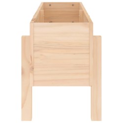 Lit surélevé de jardin 101x30x38 cm bois de pin massif 