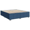 Cadre de lit sans matelas bleu 180x200 cm tissu 